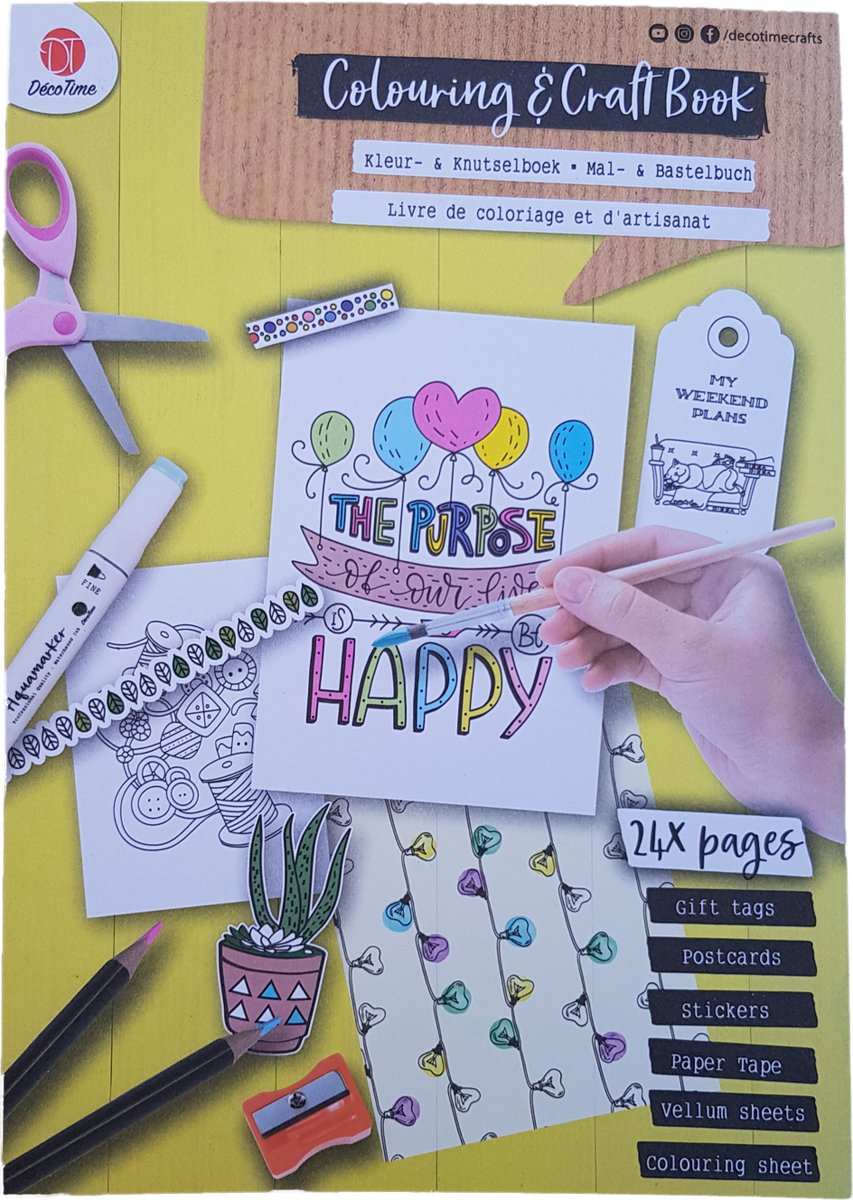 Colouring & Craft book “My weekend plans”